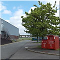 Donation bins outside Caldicot Leisure Centre