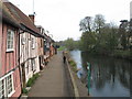 Cottages and the River Colne downstream of North Bridge