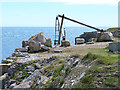 SY6869 : Old quarry hoist, Isle of Portland by Oliver Dixon