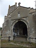 TM4249 : The porch of St Bartholomew's church, Orford by David Smith