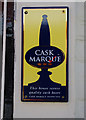 Cask Marque plaque at The Swan, 28 Market Place, Wantage, Oxon