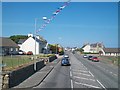 View north-eastwards along Kilkeel Road (A2), Annalong