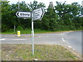 Road sign at The Stocks