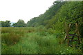 Camfa ar lwybr cyhoeddus / A stile on a public footpath