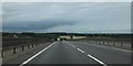 Looking down the western side of the A14 Orwell Bridge