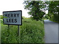 Merry Lees sign along Merrylees Road