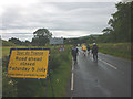 SD8591 : 'Tour de France Road ahead closed Saturday 5 July' by Karl and Ali