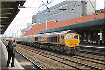 SE5703 : Goods  train  passing  through  Doncaster  Station by Martin Dawes