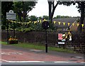 Yellow bikes promoting 