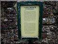 Information board, Layd Church