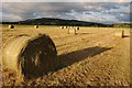 SO9137 : Hay bales in Twyning Meadow by Philip Halling