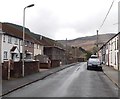 Houses on the stream side of Lower Terrace, Cwmparc