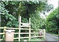 The entrance to Bucks Alley Cottage