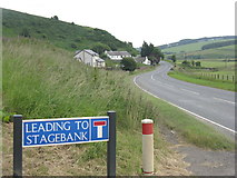 NT4153 : Houses at Stagebank by M J Richardson