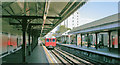 West Kensington Station, with eastbound train