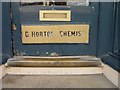 Brass G Horton Chemist sign Market Place Cirencester