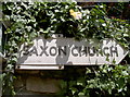 ST8260 : Saxon signpost by Neil Owen