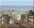 Semaphore signals at Craven Arms station