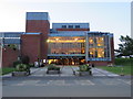 Clwyd Theatr Cymru in the evening