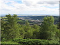 View across the lower Ebbw Valley from Cwmcarn Forest Drive