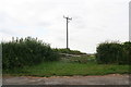 Field entrance with poppies, by the lay-by on Tetford Road