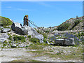 SY6872 : Old quarry workings, Tout Quarry by Oliver Dixon