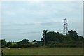 Farmland and pylon south of Ashbocking