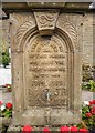 Detail of the drinking fountain and War Memorial, Lofthouse