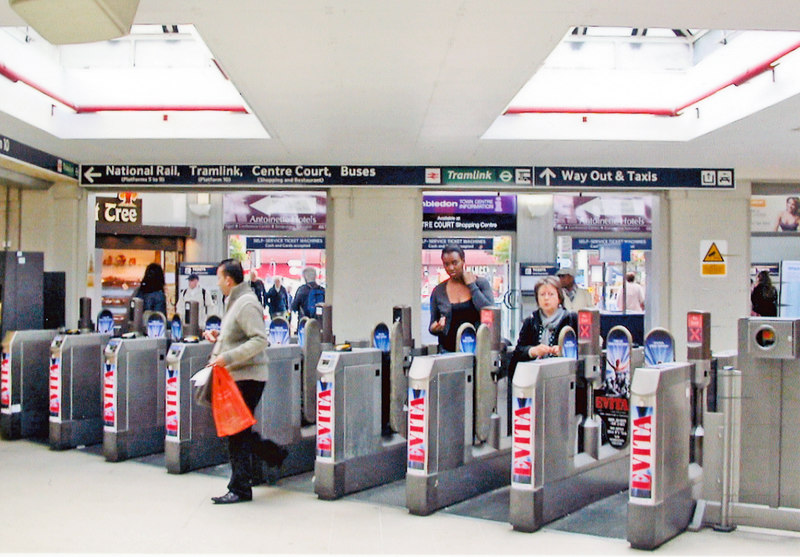 Wimbledon Station, entrance barriers... (C) Ben Brooksbank ...