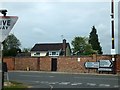 A long brick wall in Bildeston