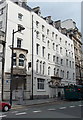 Scott blue plaque at the entrance to The Royal Hotel, Cardiff