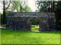 Wall with curved archway, Old Castle Archdale