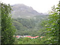 Kinlochleven roof tops among the trees