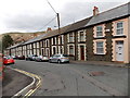 Long row of houses, Conway Road, Cwmparc