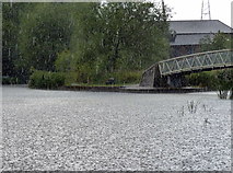 SK5702 : Torrential rain along the River Soar by Mat Fascione