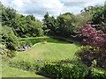 Pond in a garden at Smallack Farm