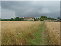 Approaching Boughton Place and a thunderstorm