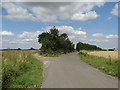 Junction of lanes near Laughton-en-le-Morthen