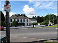 Boarded up house at the junction of the B8 and B27 at Hilltown