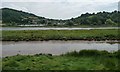 SY2591 : Axe estuary at Axmouth, on a falling tide by Christine Johnstone