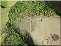 Rivet benchmark on a stile west of Briery Wood Farm