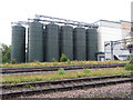 Grain storage tanks at Mornflakes