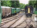 SU5832 : Watercress Line Sidings, Alresford Station by David Dixon