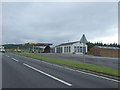 Service station on the A96, Lower Sinsharnie