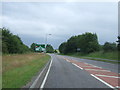 A96 approaching roundabout near Huntly