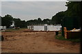 Construction work by Gate 5 of the Lincolnshire Showground