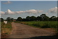 Farm entrance on the road into Osgodby