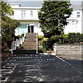 Steps up to Sancta Maria Hospital, Swansea