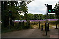 TQ2761 : Toucan crossing outside Oaks Park, Sutton by Christopher Hilton