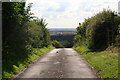 Road from Normanby le Wold down the side of the Wolds